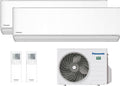 Panasonic Split-Klimaanlage, Schwarz, Dual-Split-Klimagerät Etherea 9000+12000 BTU, Wi-Fi, Nanoe X