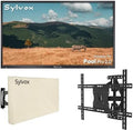 SYLVOX Fernseher, 55 Zoll, Schwarz, Outdoor TV mit Wandhalterung
