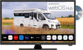 GTV2456 Fernseher, 24 Zoll, 12 V, Schwarz, Smart TV, LED Smart TV mit DVD und Bluetooth DVB-S2/C/T2 für u