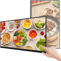 Digital-Signage-Display, Schwarz, Wandmontierte Digitale Menütafel Für Restaurants Und, Werbebildschirm Mit Intelligenter Split-Screen-Funktion