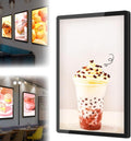 Digital-Signage-Display, 23,6 Zoll, Schwarz, Digital Signage Display Kiosk, kommerzielle Werbung Video Player mit Smart Split Screen