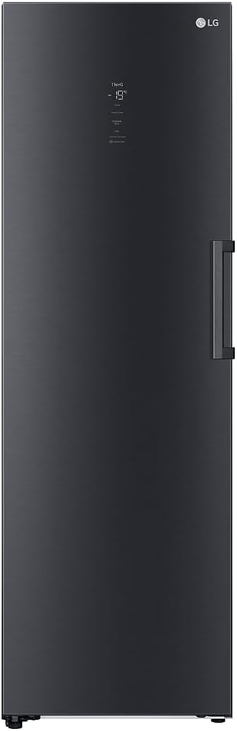 LG Gefrierschrank, 324 L, Schwarz, GFM61MCCSF, Klasse D, Gefriergerät mit Touchdisplay, XXL-Stauraum, DoorCooling+