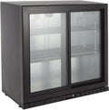 GastroHero Kühlschrank, 218 L, Schwarz, 4 Böden, BKS-230ST