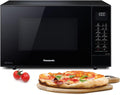 Panasonic Mikrowelle, 1000 W, 27 l, Schwarz, NN-CT56JBGPG Slimline-Kombi- nherd mit Grill, Drehteller aus Glas