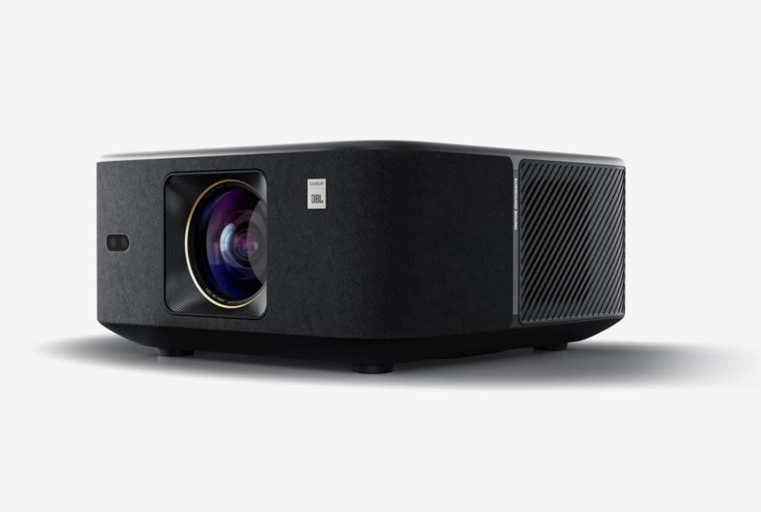 Yaber Beamer, Schwarz, K3 Smart 【 Google TV & Sound by JBL】 Tageslicht mit WiFi 6, Handy Projektor für 4k Heimkino & Outdoor