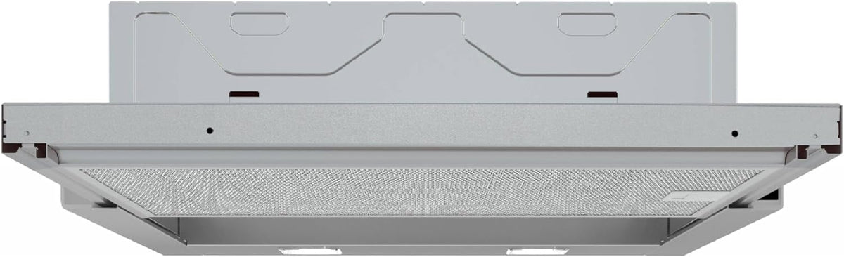 NEFF Dunstabzugshaube, 60 cm, Schwarz, D46BR12X7, N 30, Flachschirmhaube, Made in Germany, LED-Licht, Integriertes On und Off