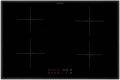 Oranier Kochfeld, 80 cm, Rot, Induktions - autark mit umlaufenden schwarzem rahmen, 4-fach Booster, Timer, LED Anzeige