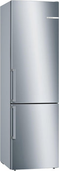 Bosch Kühl-Gefrierkombination, 201 cm, 249 L, 94 L, Silber, Hausgeräte KGE398IBP Serie 6 freistehend