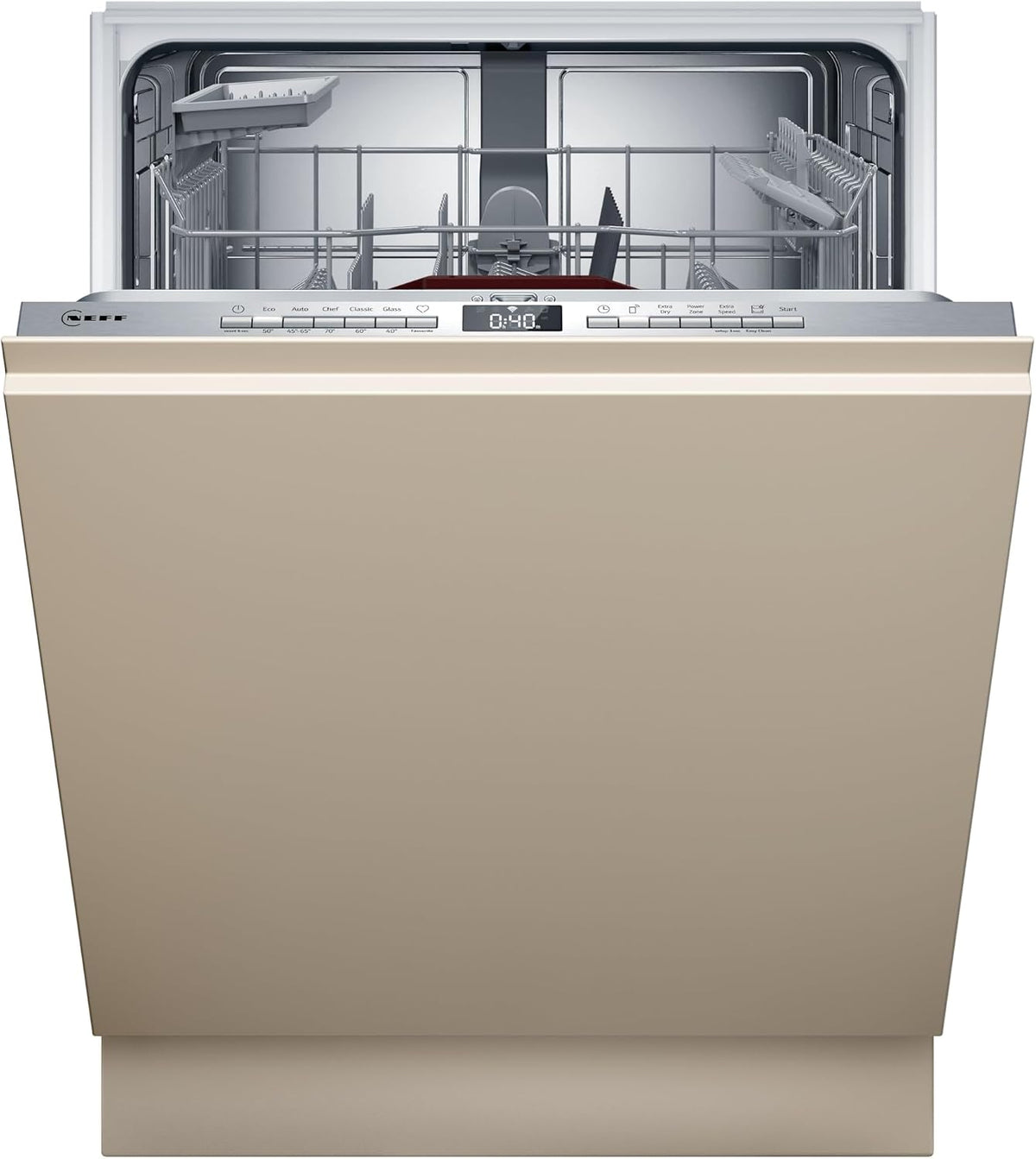NEFF Geschirrspüler, 60 cm, Silber, N 50 Smarter Vollintegrierter XXL S275EAX16E