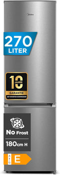 Midea Kühlschrank, 180 cm, 270 L, Weiß, mit gefrierfach no-frost, All-Around Cooling