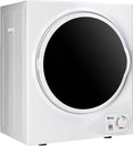 ROVSUN Wäschetrockner, 2.5 KG, 850 W, Silber/Weiß, Ablufttrockner Mini Trockner Trockenmaschine, Weiß