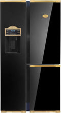 Kaiser Side-by-Side-Kühlschrank, 538 L, Anthrazit/Gold, Side-by-Side Kühlschrank KS 90300 AD Bio • Art Deco