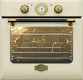 Kaiser Backofen, 68 l, Schwarz/Silber, Einbau 'EH 6432 ElfBE', Retro Elektro-Einbauofen, Drehspieß, 10 Funktionen