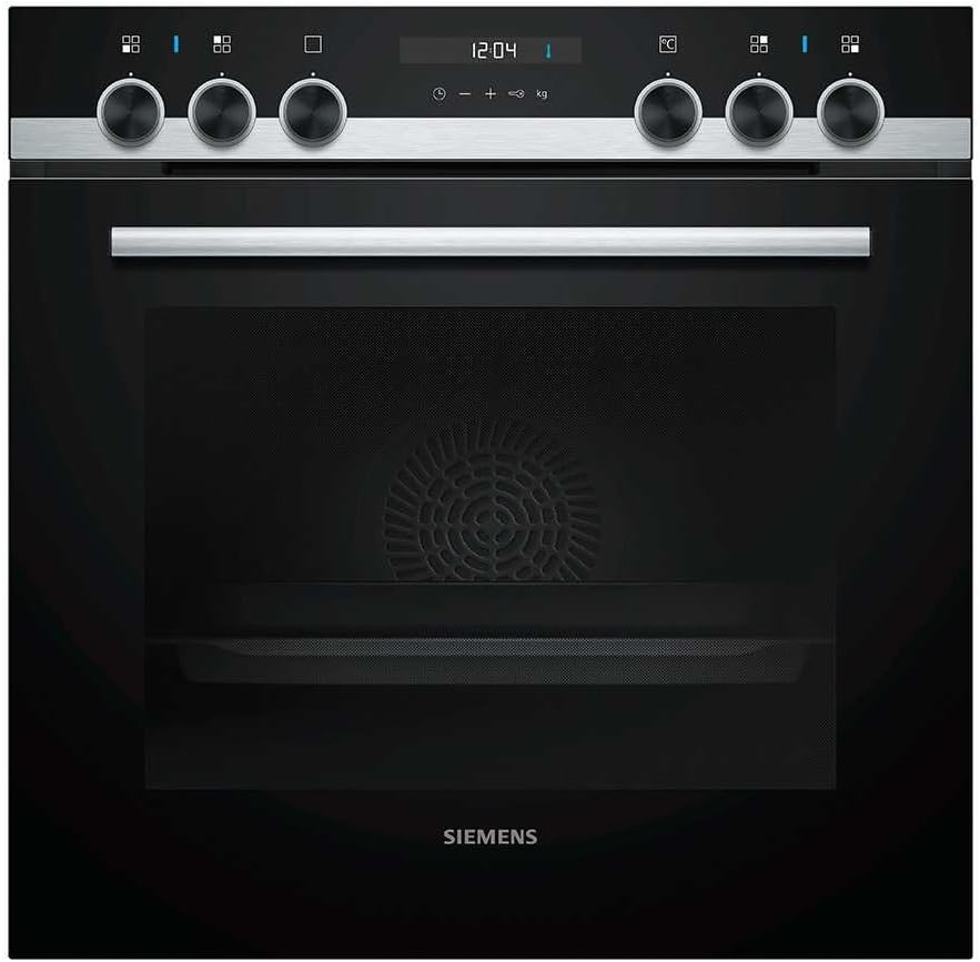 Siemens Backofen, 59.4 cm, Silber, HE517ABS0 (Elektro, Einbau), Klapptür, Vollglas-Innentür, Edelstahl