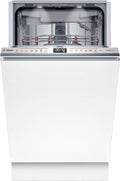 Bosch Geschirrspüler, 10 Maßgedecke, 45 cm, Silber, SPV6EMX09E Serie 6 Vollintegrierter, Smart Start, VarioFlex Korbsystem