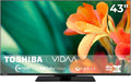 Toshiba Fernseher, 43 Zoll, Schwarz, Smart TV, 43UV3463DA VIDAA Smart TV mit 4K UHD Auflösung