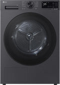 LG Wäschetrockner, 9 kg, Schwarz, RT90X7B Trockner (B, ) mit Wärmepumpentechnologie (LED-Display, selbstreinigender Kondensator