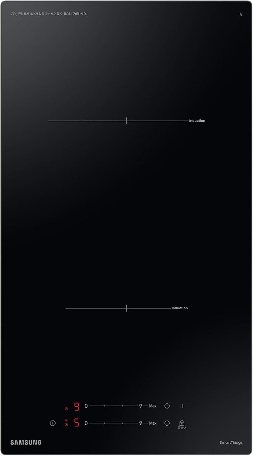 Samsung Kochfeld, 30 cm, Schwarz, NZ32BG2005FKU1 Autarkes Induktions, 2 Platten, breit, Koch-Zonen aus Glaskeramik