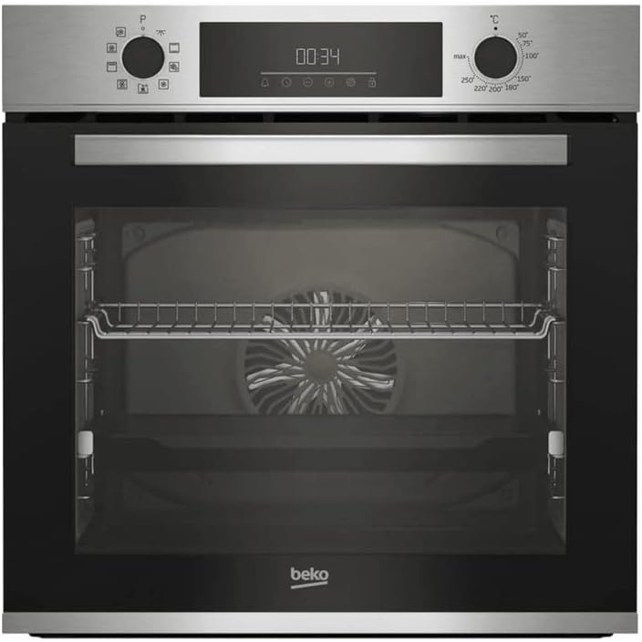 Beko Backofen, 60 cm, 72l, Silber, multifunktions-einbau edelstahl katalyse BBIM12300XCE