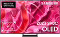 Samsung Fernseher, 55 Zoll, Schwarz, Smart TV, OLED 4K S90C (GQ55S90CATXZG, Deutsches Modell), Quantum HDR OLED