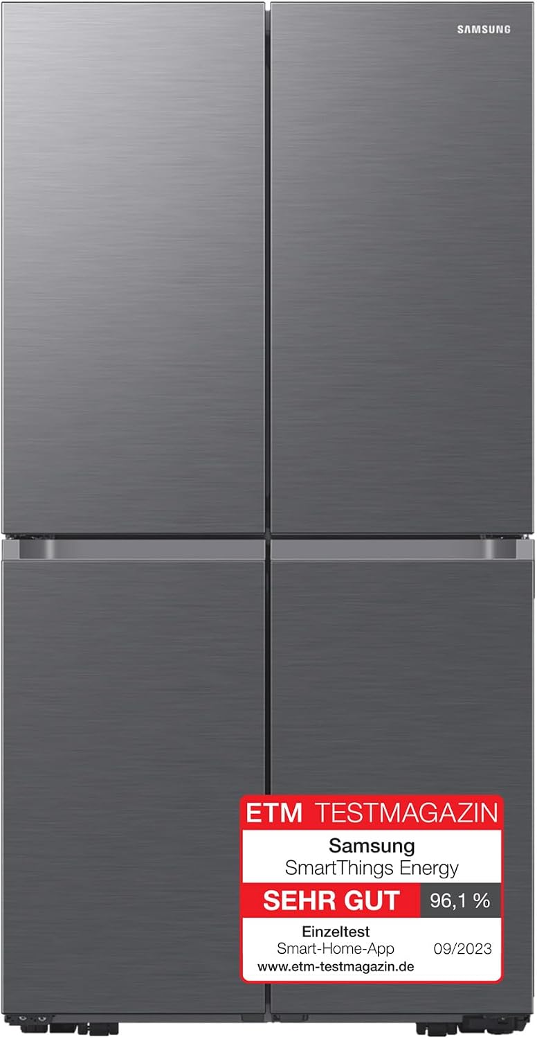 Samsung Kühlschrank, 178 cm, 649 l, Silber, French-Door- mit Gefrierfach, AI Energy Mode (SmartThings), Auto Ice Maker