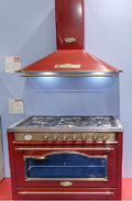 Kaiser Elektroherd, 90 cm, Schwarz/Silber, A 9315 RotEm Dunstabzugshaube - Gas & Elektro Standherd HGE