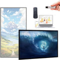 FHD Digital-Signage-Display, Schwarz, LCD IPS Digitales Werbedisplay mit Android, USB/HDMI/WiFi, Advertising Display