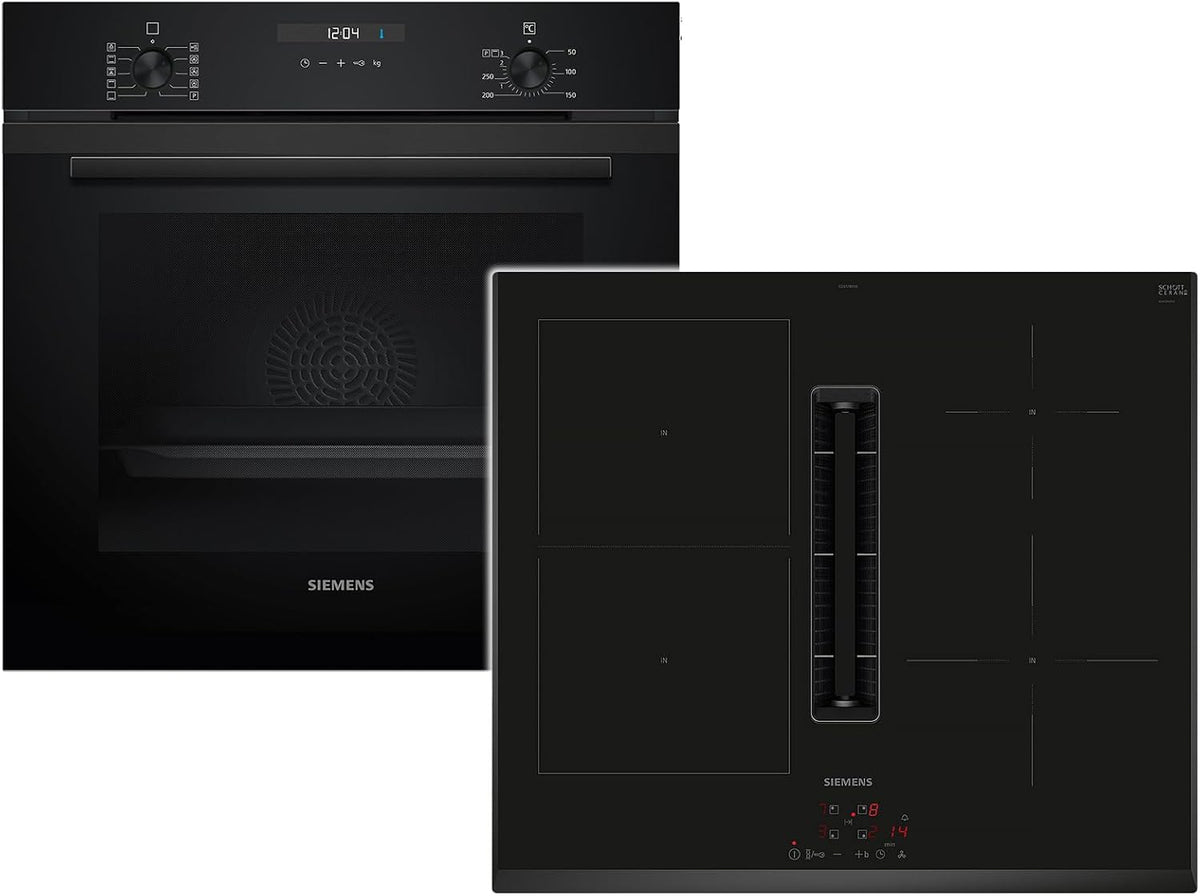 Siemens Backofen, Schwarz/Silber