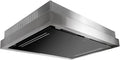 GURARI Dunstabzugshaube, 120 cm, 1000 m, Silber, Deckenhaube GCH C 343 IS 120 BL PRIME Einbau Umluft •