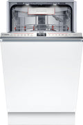 Bosch Geschirrspüler, 43 dB(A), im Silence-Programm 41 dB(A)., 10 Maßgedecke., 45 cm, Silber