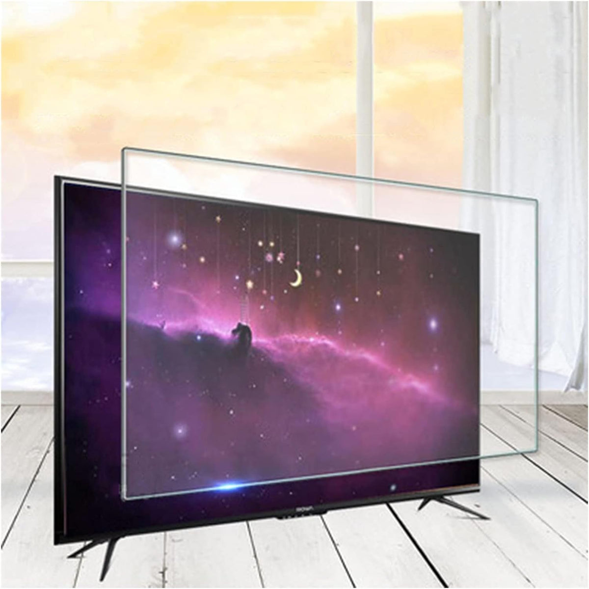 LCD Fernseher, 147,3 cm, 58 Zoll, Schwarz, TV-Displayschutzfolie, blendfrei, bruchsicher, Blaulichtfilter, Strahlenschutz