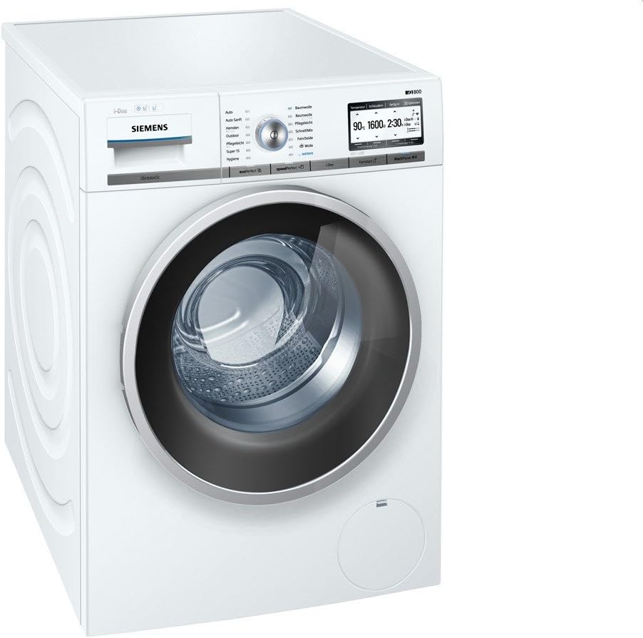 Siemens Waschmaschine, Weiß, WM6YH840 iQ800 Home Connect Stand Waschvollautomat