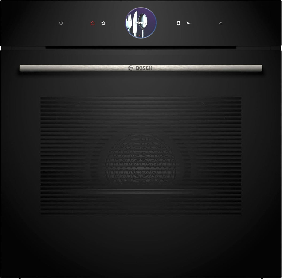 Bosch Backofen, 60 x 60 cm, 1 L, Schwarz, HSG7361B1, Smarter Serie 8 Einbau-Dampf, Wassertank, Made in Germany