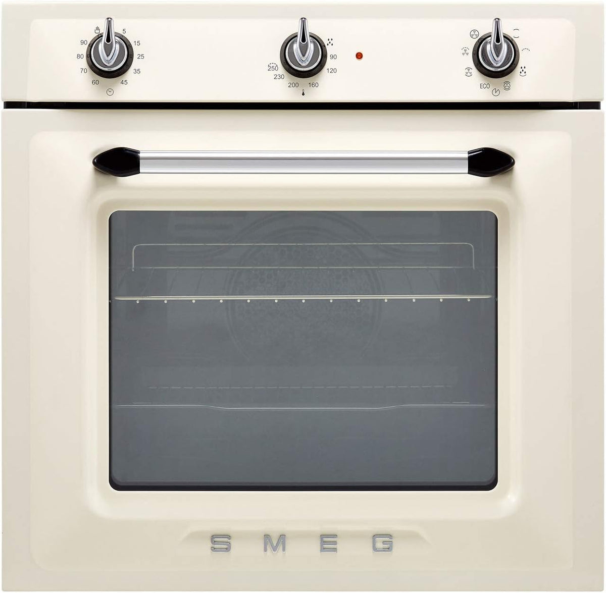 SMEG Backofen, Silber, Einbau- aus Edelstahl SF6905P1 cremefarben