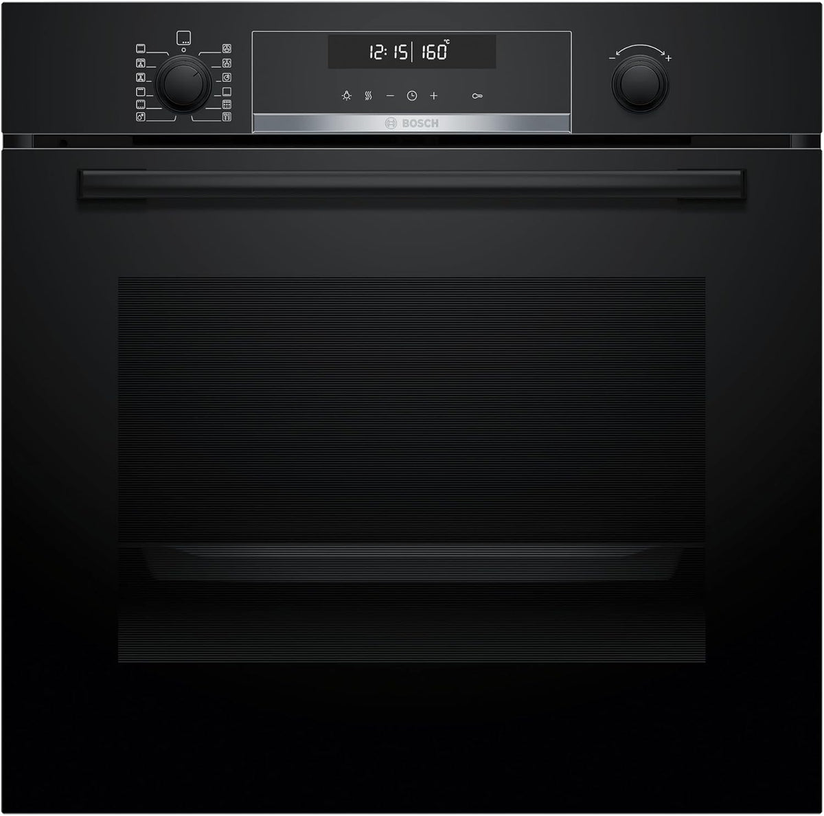 Bosch Backofen, 60 x 60 cm, Schwarz/Silber, HBG578BB3, Serie 6, Einbau-, Pyrolyse-Selbstreinigung, Air Fry Funktion