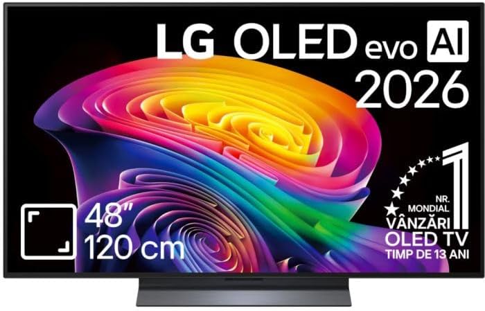 LG Fernseher, 48 Zoll, 121 cm, Schwarz, OLED48C62LA TV 4K OLED evo AI TV (α11 Gen3 4K AI, webOS 26